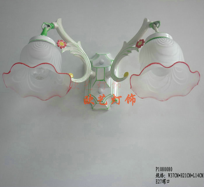 欧式田园花草灯楼梯壁灯墙灯卧室壁灯床头灯led温馨儿童房