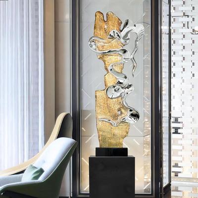 中式大堂开业送礼户外水景水池招财艺术品轻奢走廊打卡落地装饰品