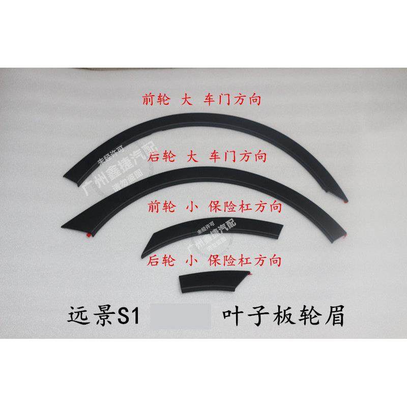 适用于吉利远景S1帝豪S1叶子板轮眉装饰板轮胎装饰板轮眉饰条