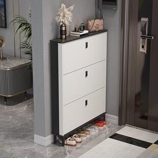 意式翻斗鞋柜家用门口超薄款玄关柜一体收纳柜楼道门外鞋柜走廊