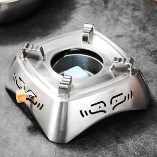 加厚酒精炉小火锅家用干锅锅套装学生宿舍酒精锅鸳鸯锅酒店用架子