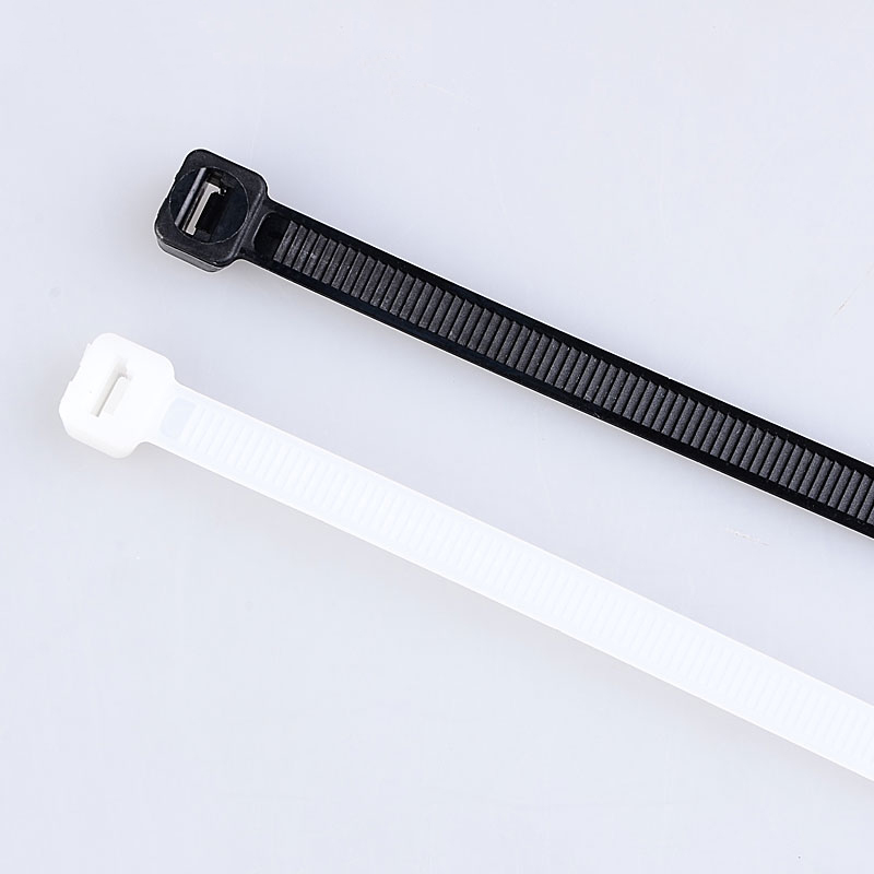 宗意尼龙扎带8*mm塑料扎线带白色黑色固定捆扎条绑带电线扎带