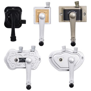 升降晾衣架手摇器阳台晾衣杆钢丝绳手摇把通用手动杆式