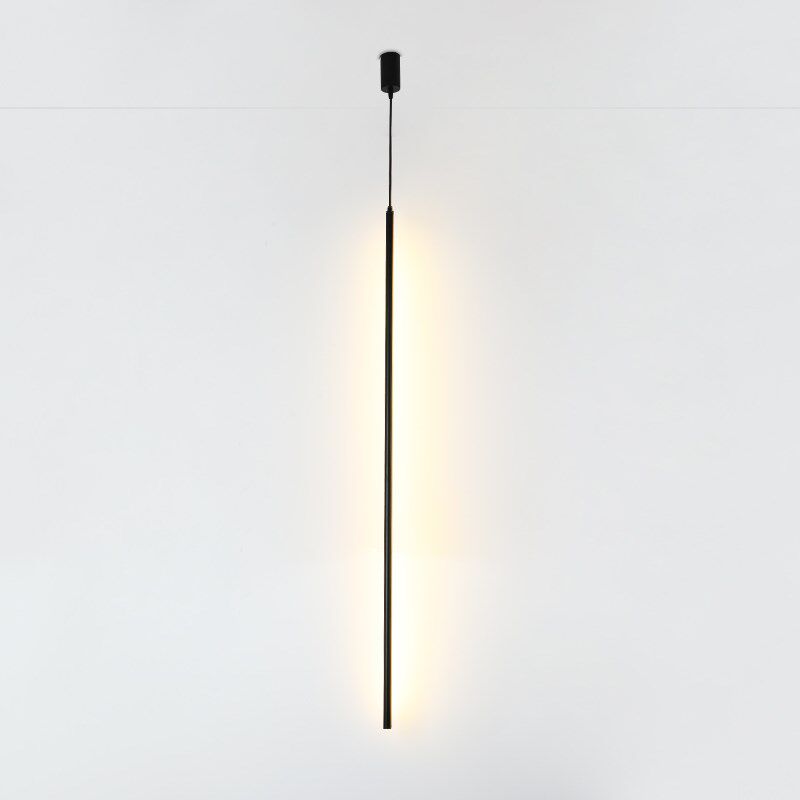 复刻版意大利极简细长条吊灯客厅卧室床头设计师酒店别墅圆柱吊灯