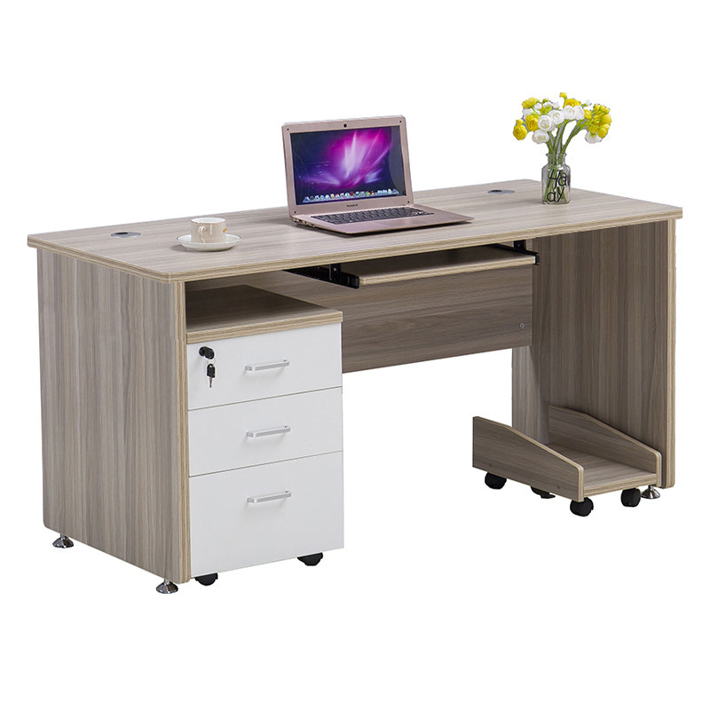 单人办公桌子现代电脑桌台式家用员工桌米韩式职员办公桌椅