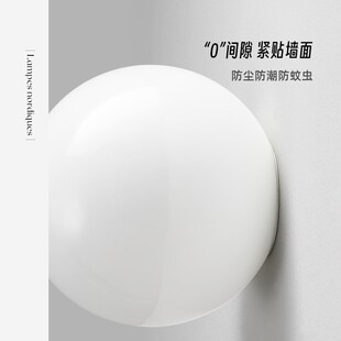 圆球壁灯卧室床头客厅背景墙玄关装饰墙氛围灯玻璃极简楼梯墙灯