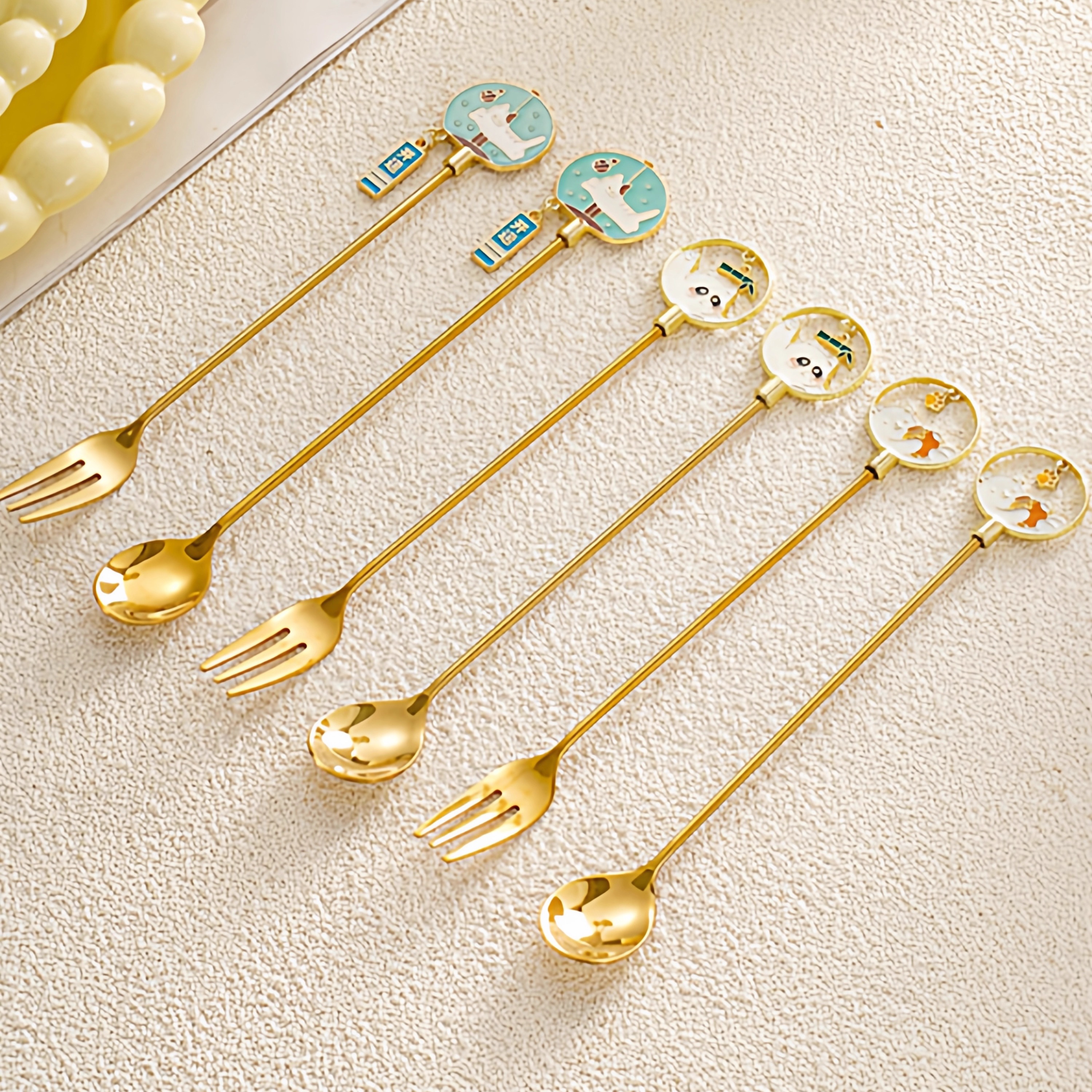 ins风甜品勺304不锈钢咖啡搅拌勺