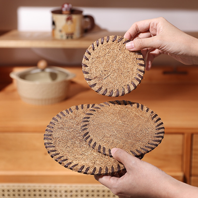日式椰棕垫茶杯垫隔热垫子咖啡器具垫盘子垫耐高温餐垫防烫垫锅垫,餐饮具,餐垫,淘宝优惠券,粉丝福利购,淘宝优惠卷