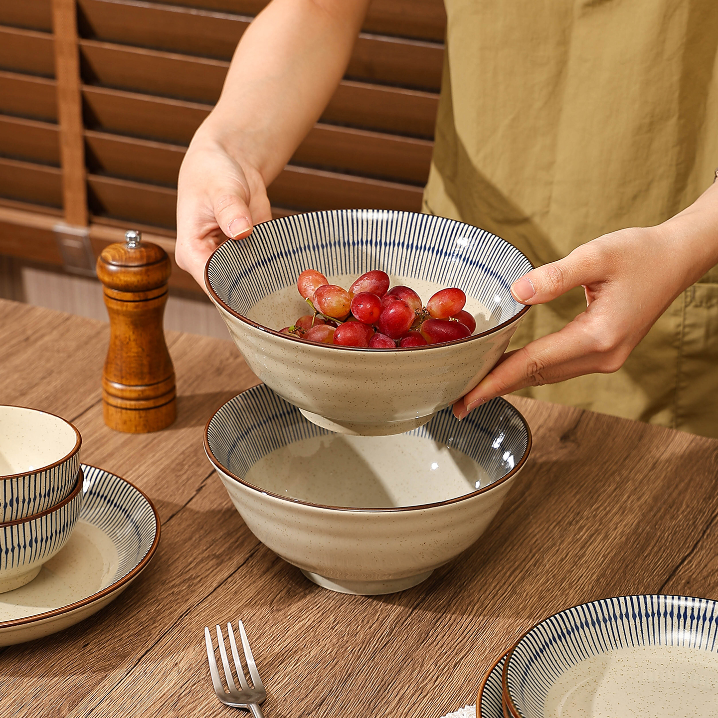 日式大碗高颜值陶瓷汤碗