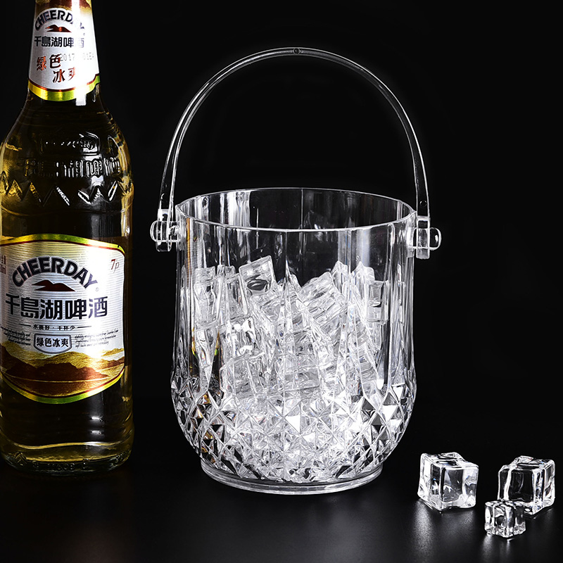 亚克力冰桶酒吧KTV塑料商用香槟桶冰粒桶小创意冰筒装冰块杯冰镇