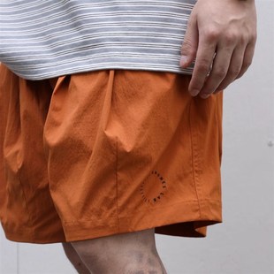 Gnomes lab 25SS 特织尼龙格子布彩色灯笼沙滩印花短裤