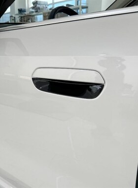 适用于新款23-24宝马ix1门碗车门外拉手黑色门把手保护贴装饰改装