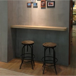 打折法式铁艺复古实木家具防锈复古做旧吧台椅旋转吧椅酒吧椅时尚