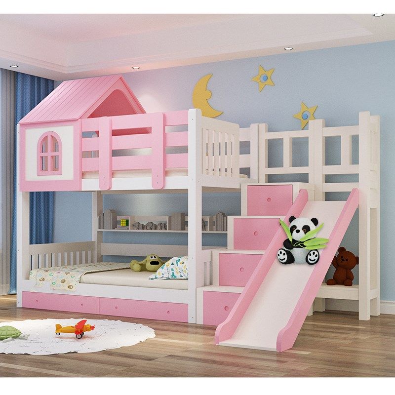 儿童床上下铺实木床层床男孩高低床滑梯床城堡床小户型床床,住宅家具,儿童床/婴儿床配件,淘宝优惠券,粉丝福利购,淘宝优惠卷