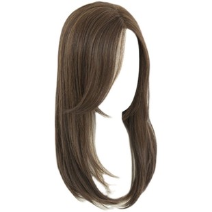 前蕾丝四六分假发女 八字自然局部手工中分长直发全头套