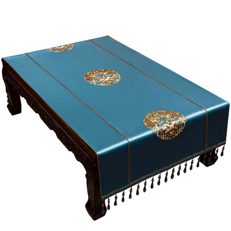 欧式茶几桌布布艺台布餐桌垫子长方形电视柜盖布梳妆台中式茶几垫