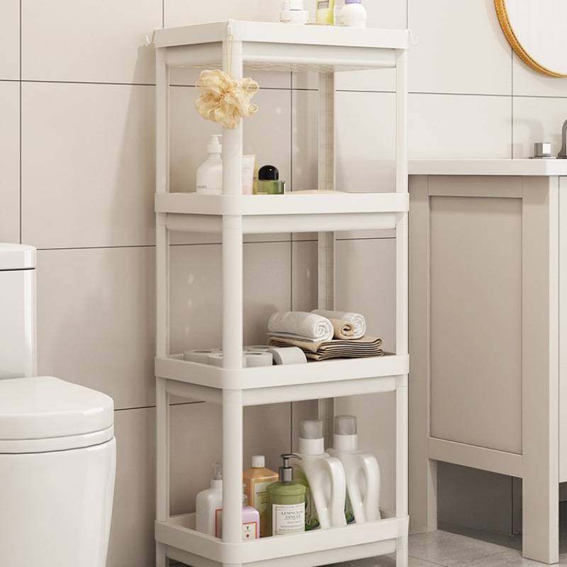 置物架落地式卫生间浴室多层化妆品收纳架家用夹缝储物架零食推车,收纳整理,家用收纳手推车,淘宝优惠券,粉丝福利购,淘宝优惠卷