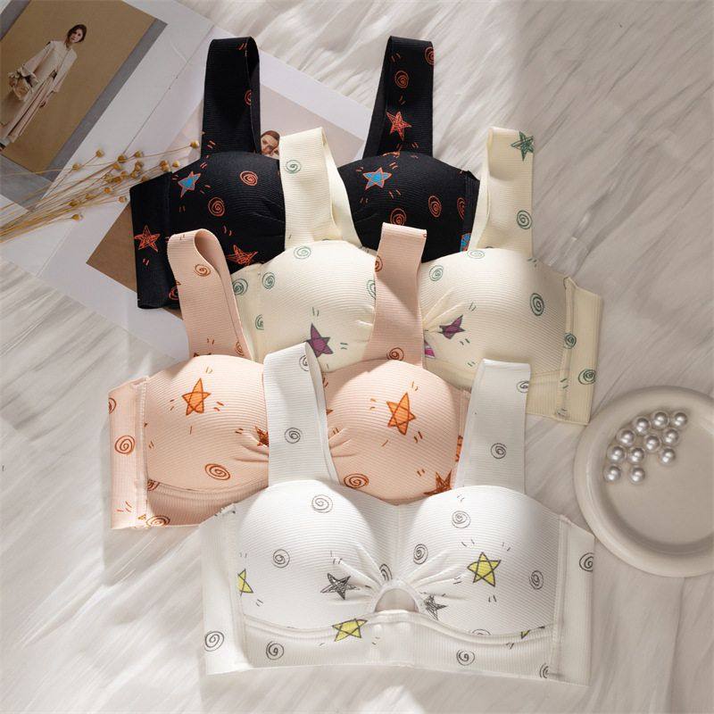 最萌轻薄卡通内衣女新款无钢圈宽肩带小胸舒适透气侧收副乳文胸罩,运动服/休闲服装,运动内衣套装,淘宝优惠券,粉丝福利购,淘宝优惠卷