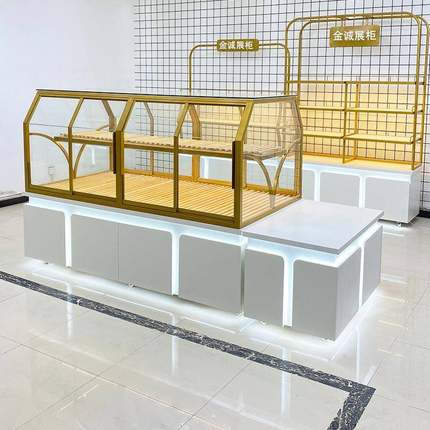 面包柜展示柜中岛柜边柜烘焙货架商用玻璃蛋糕糕点店模型柜样品柜