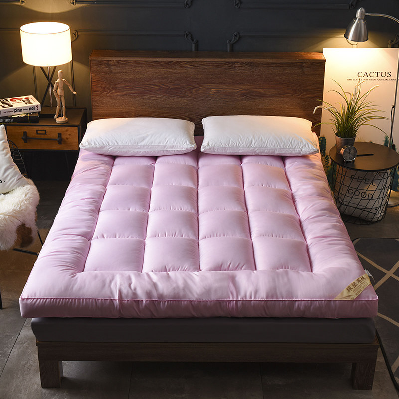 加厚羽绒棉床垫榻榻米双人10cm可折叠1.5m1.8m床褥子1.2m宿舍垫被