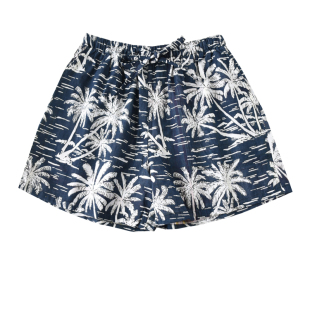 五分家居裤 2022年椰子睡裤 宽松沙滩短裤 纯棉纱布双层薄款 男女夏季