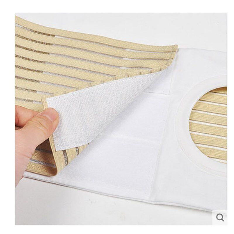 造口腹带四季弹力透气腰带旁控疝造瘘改道腰围开孔8加固定中老年