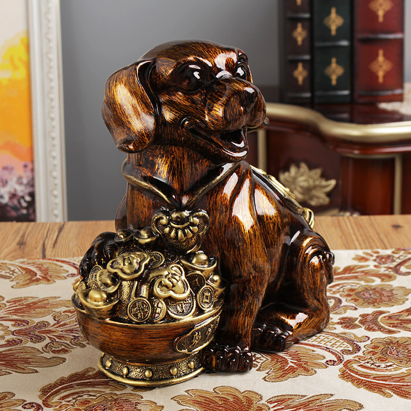 卡通可爱狗狗存钱罐可存可取创意客厅装饰品摆件儿童零钱罐储蓄罐