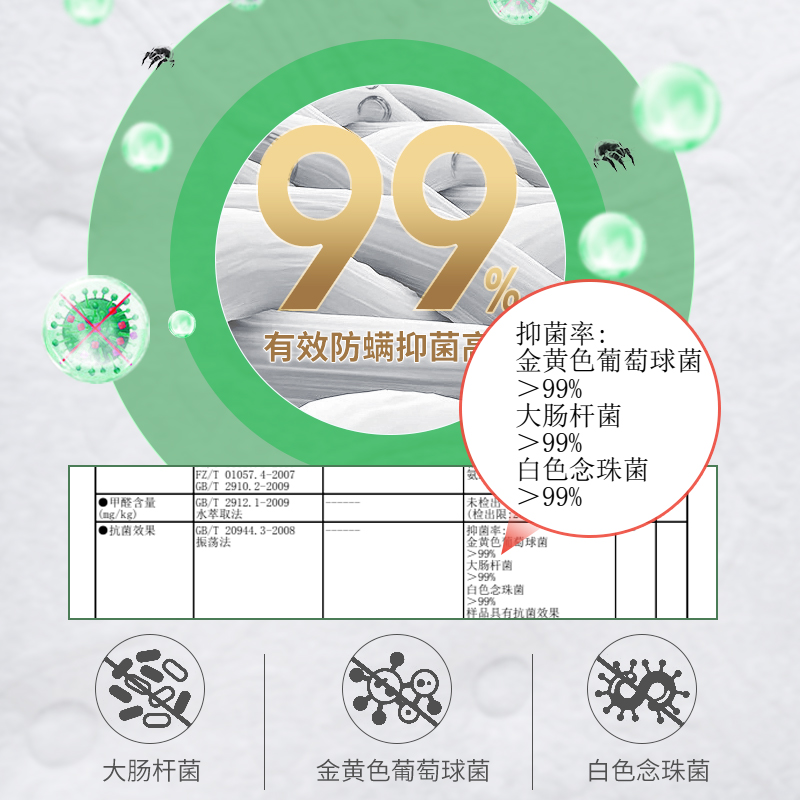 金橡树 席梦思床垫1.8m独立弹簧护脊泰国天然乳胶抗菌防螨 净眠