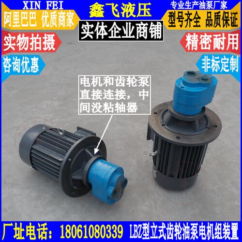 LBZ40 LBZ50 LBZ63立式齿轮油泵电机组合装置15KW 22KW 3KW