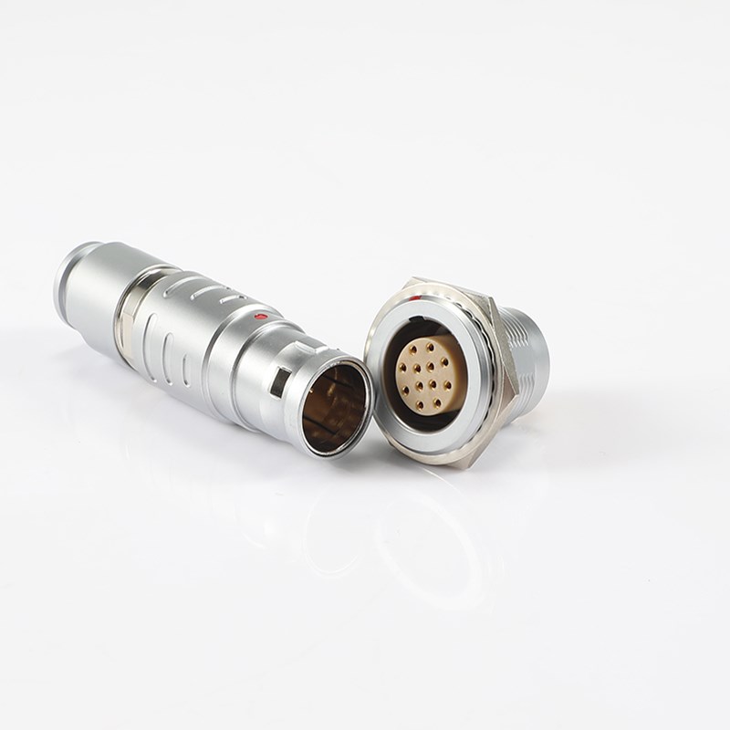 2B12芯连接器 M15 FGG EGG 3B 312 CLAD82Z  12P自锁航空插头插座