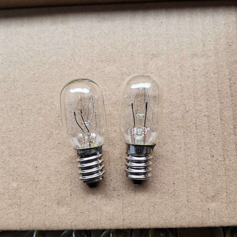 E14螺口冰箱灯泡220v230v240v10W盐灯专用油烟机灯暖黄色原装照明