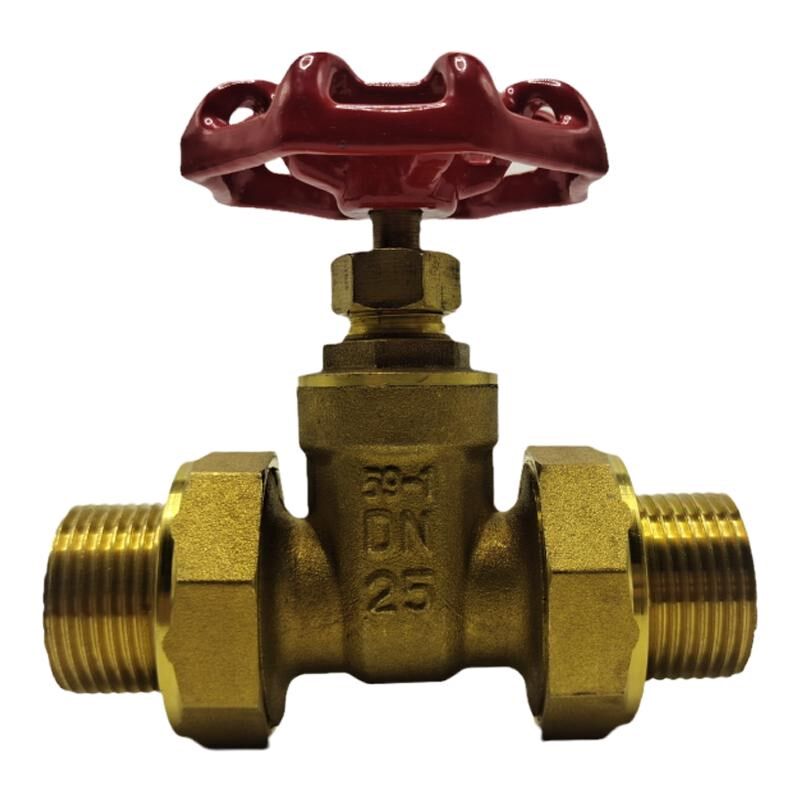 加厚闸阀双活接20外丝水表自来水水表水管25开关铜4分6分1寸dn15