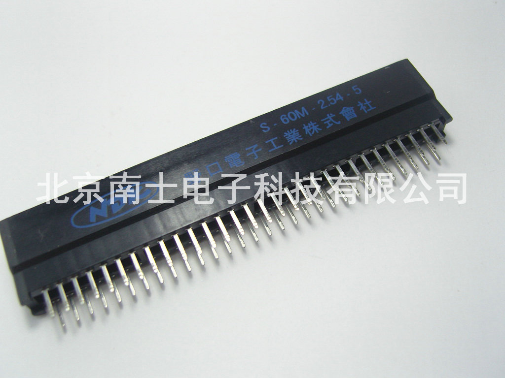 NDK 野口总线 2*30 60P 金手指 PBC线路板插槽 S-60M-2.54-5 无耳