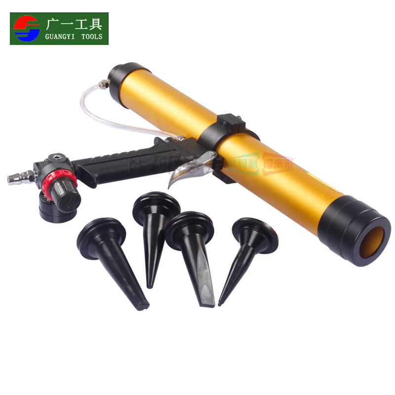 广一 带调速气动打胶枪310ml/ 600ml压胶枪 风动软装玻璃胶枪