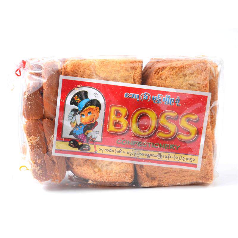 缅甸BOSS泡鲁达大老板干面包泰国网红冷饮食材代餐饼干面包干