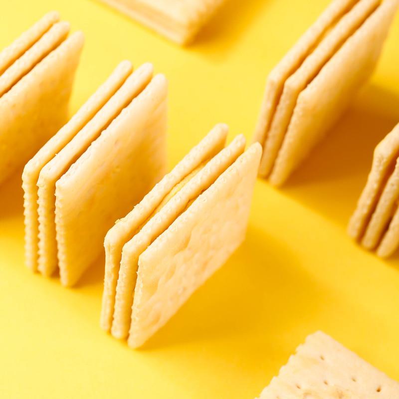3+2夹心饼干500g柠檬奶油