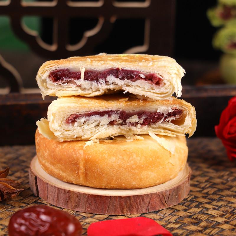 正宗鲜烤糕点云南特产玫瑰鲜花饼抹茶味鲜花酥饼现烤小吃糕点面包