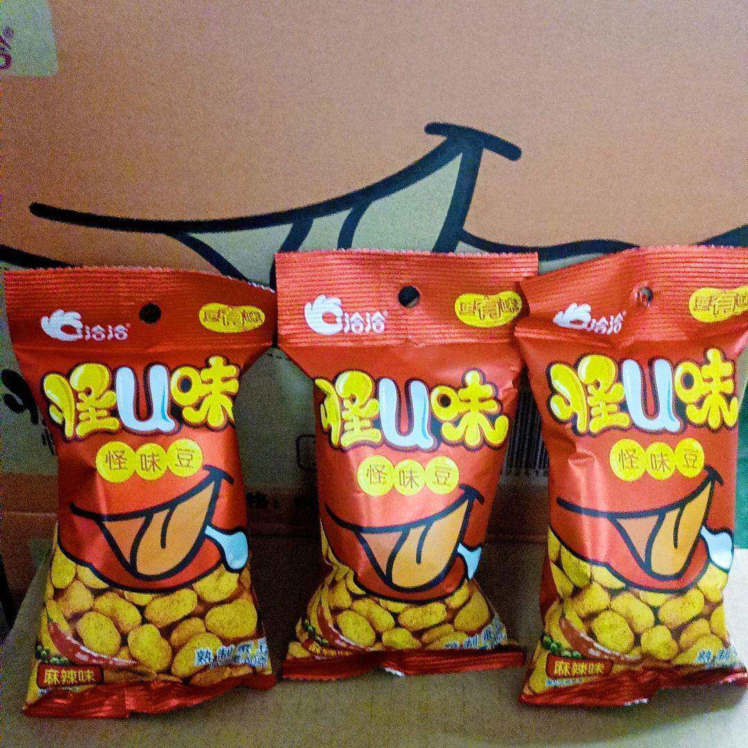 正宗怪味豆洽洽怪u豆怪味蚕豆60g五香麻辣味蚕豆花生豆休闲零食追