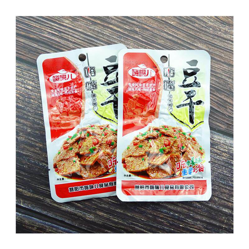 新日期一份包邮15g*30包湖南特产米奇嗨嘴儿豆干片片香豆笋 红油
