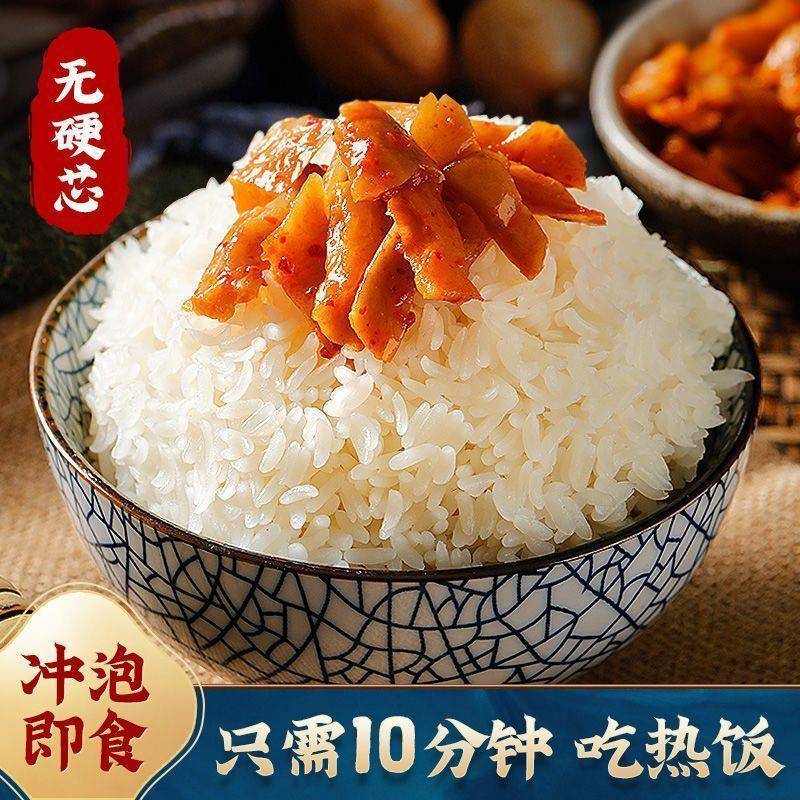 正宗自煮速食免蒸冲泡米饭免煮即食方便学生宿舍速热快速米速食旅