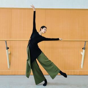 典舞蹈裤 古阔腿计A57裤 瑜舞伽爵士艺考 宽松设感直筒裤 现代练功裤