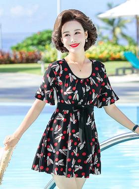 妈妈衣女遮肚瘦码保守连身泳中11703老年泡温泉2025年显夏新款大
