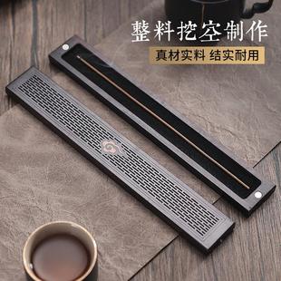 香黑木卧盒香家用室檀内线香底座香插沉香熏炉檀香炉FST80010木质