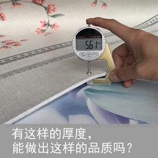 精头层牛皮凉席席加厚KMY皮2米彩绘牛床垫双人真皮子品三件套