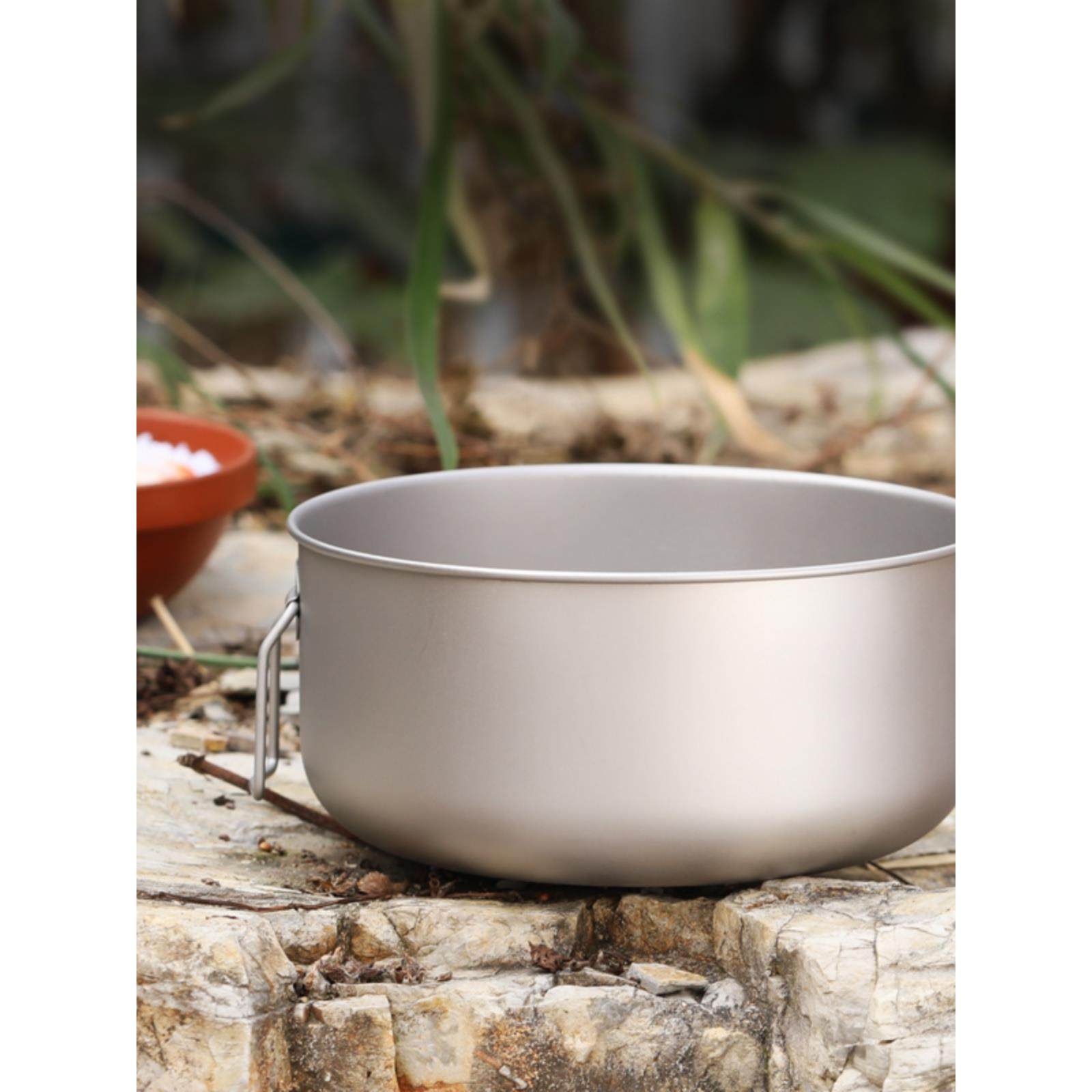 Koudun外户纯钛钛2锅汤锅露营式Ta8520大容量.1L单锅营炊具露式便