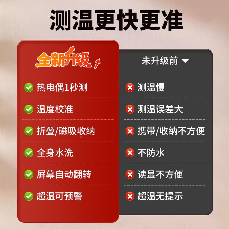 焙食品水温度计厨房用测水温奶温烘食物探针式婴儿洗澡温测量计防