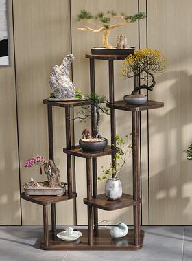 花架绿置物架阳地台实木层落式62377家用客厅多中式花台多肉萝花