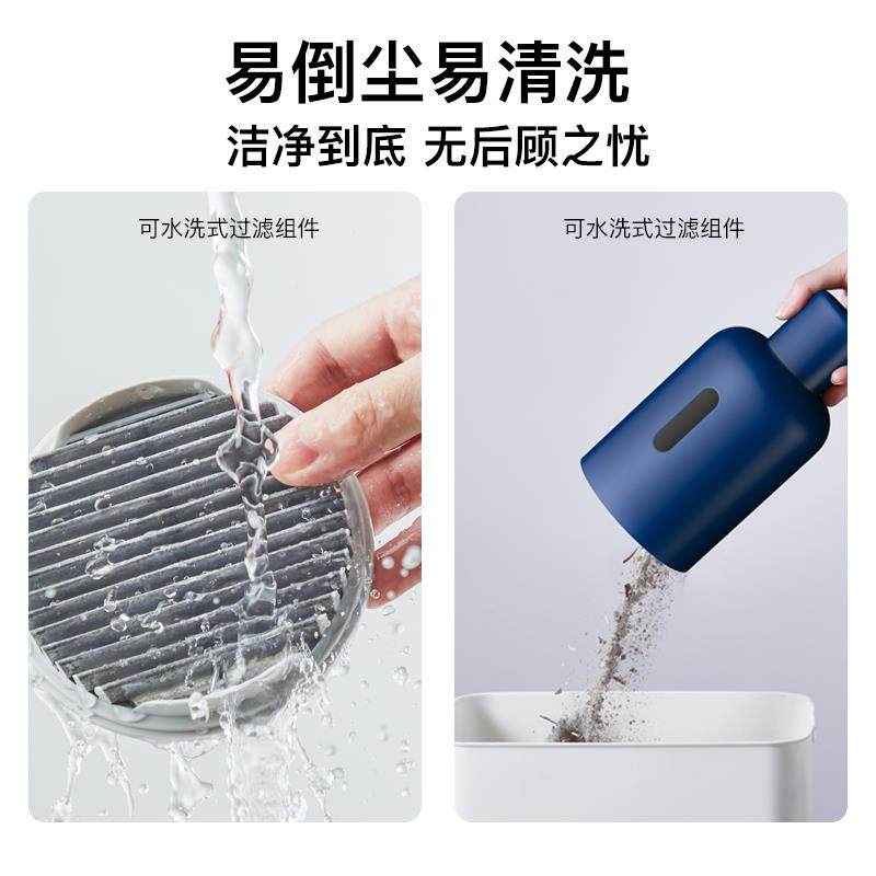 德尔玛吸尘器家用小型持式大吸力力车手236用毛猫地毯吸尘机强大