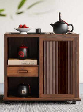 胡桃9144木木移动茶台用家小茶车泡茶台烧水壶一体实茶茶水柜煮柜