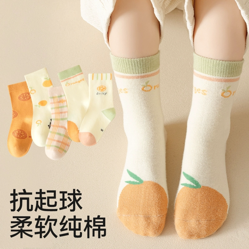 儿童袜子女春秋新品袜女童中筒袜宝宝女孩棉袜女宝宝秋冬款童袜